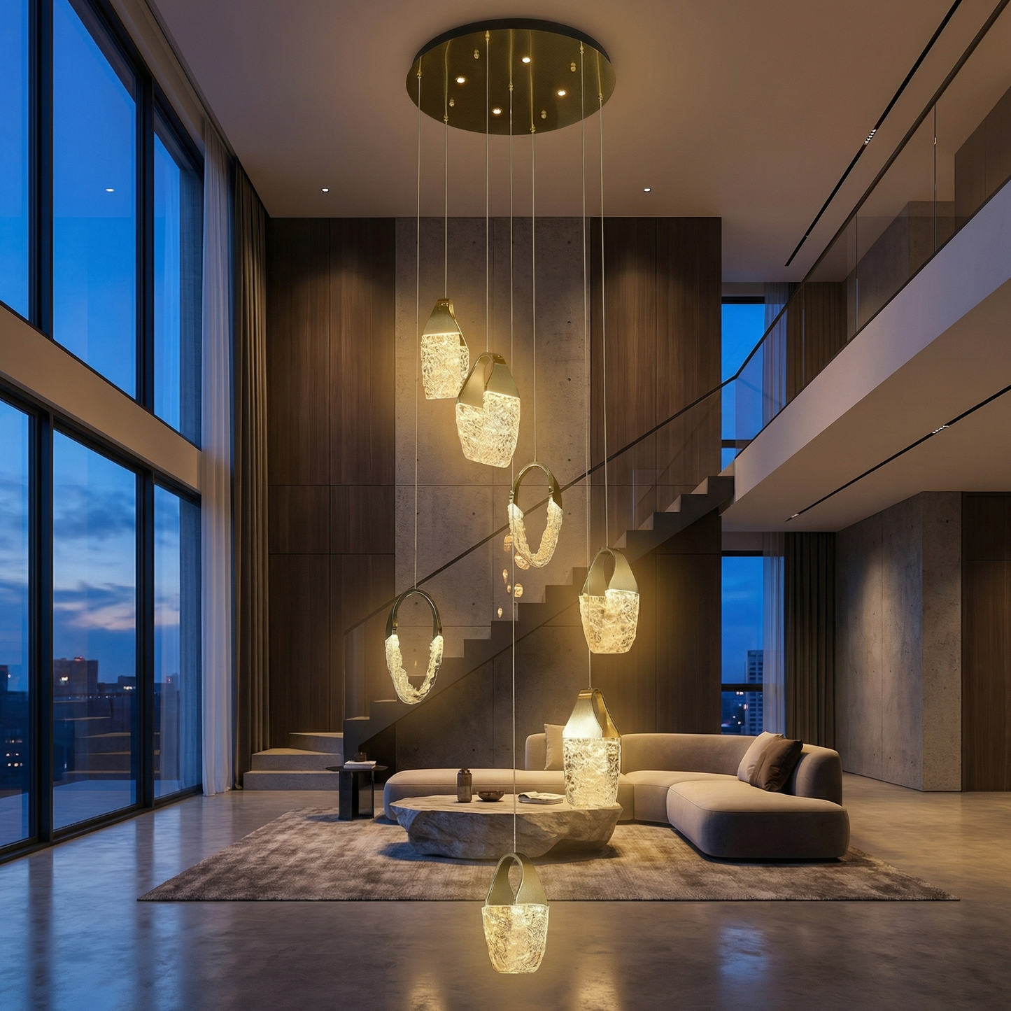 Yiosi Heart to Heart Staircase Chandelier - Image 2