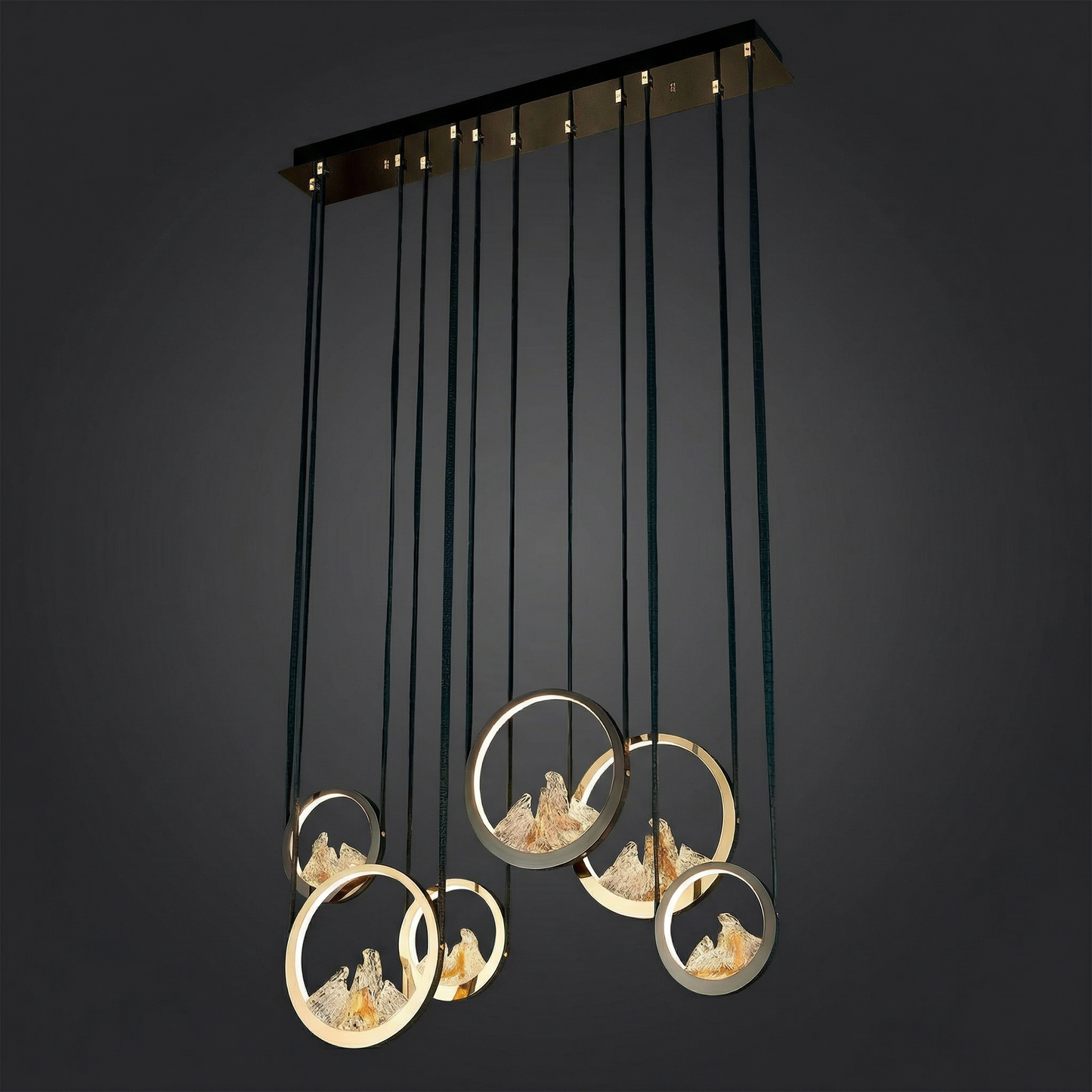 Yiosi Moonlit Mountain Linear Chandelier - Image 2