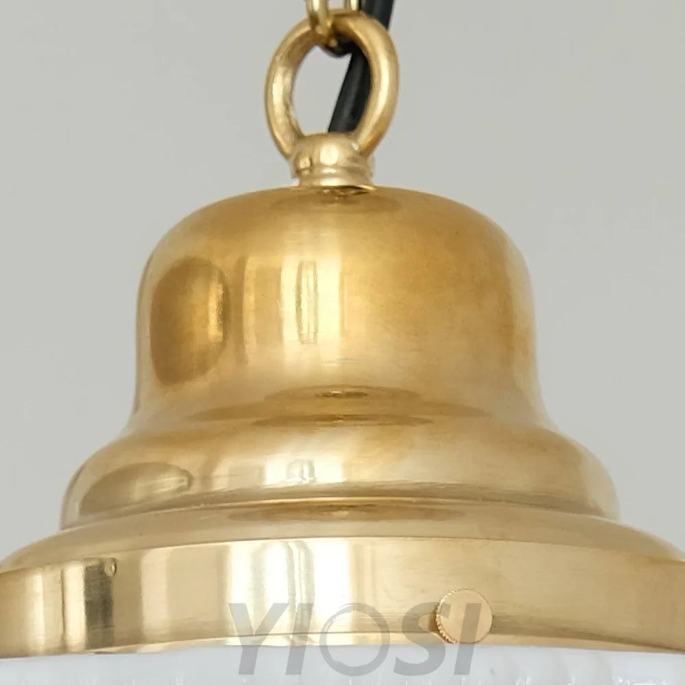 Dean Pendant - Brass & White, Earring-1-Yiosilamp