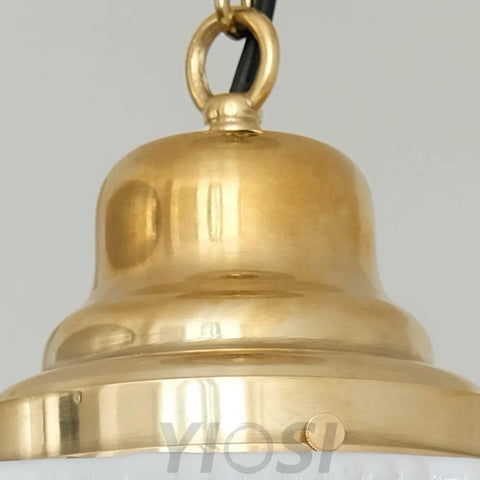 Dean Pendant - Brass & White, Earring-1-Yiosilamp