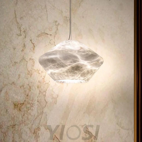 Decorative Alabaster Bedside Pendant Light