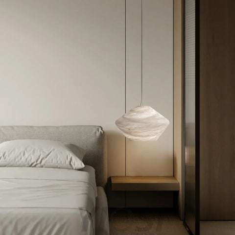 Decorative Alabaster Bedside Pendant Light