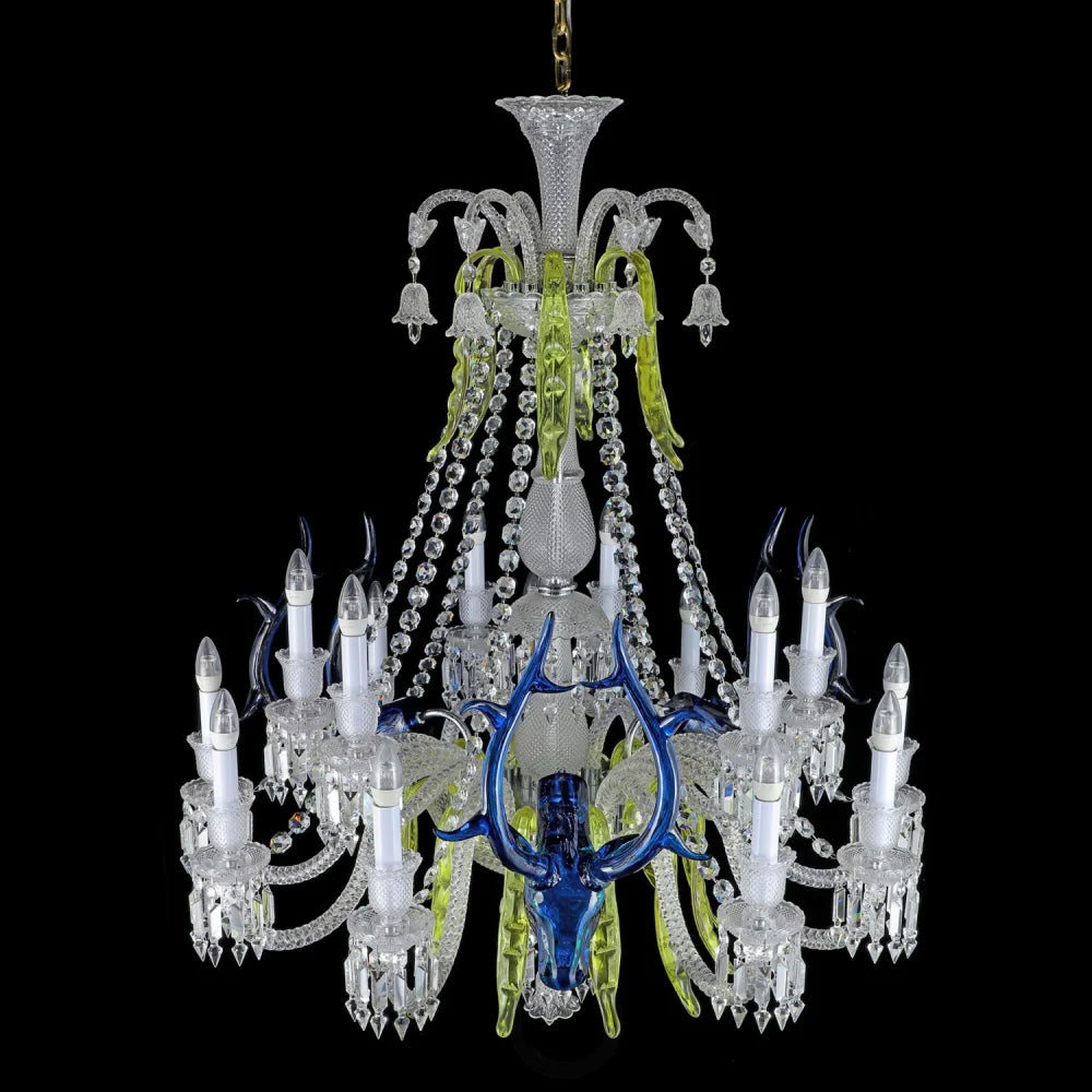 Deers Chandelier Art Deco Vintage Light Fixture