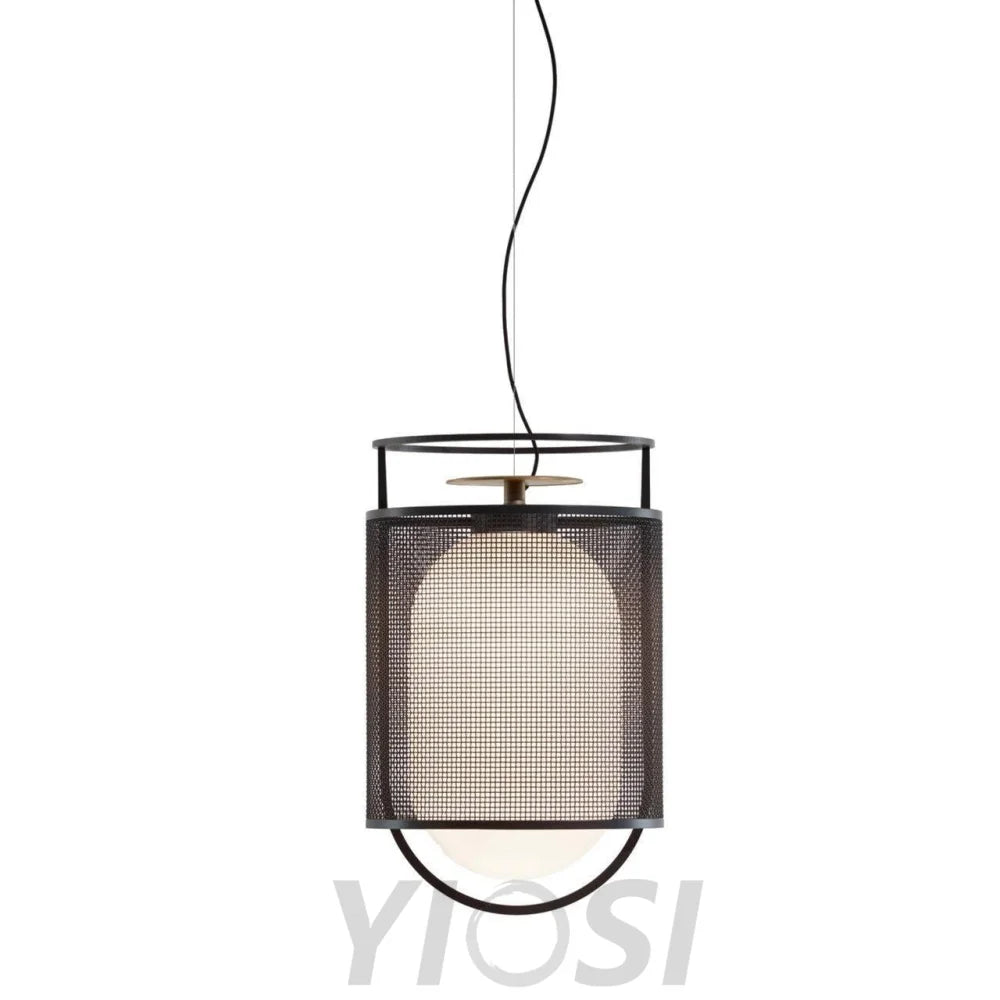 Denglong T Pendant - Metallic Meshwork-1-Yiosilamp