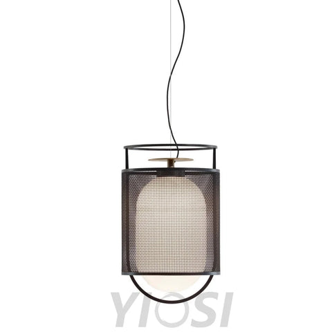 Denglong T Pendant - Metallic Meshwork-1-Yiosilamp