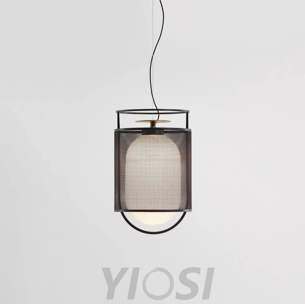 Denglong T Pendant - Metallic Meshwork-1-Yiosilamp