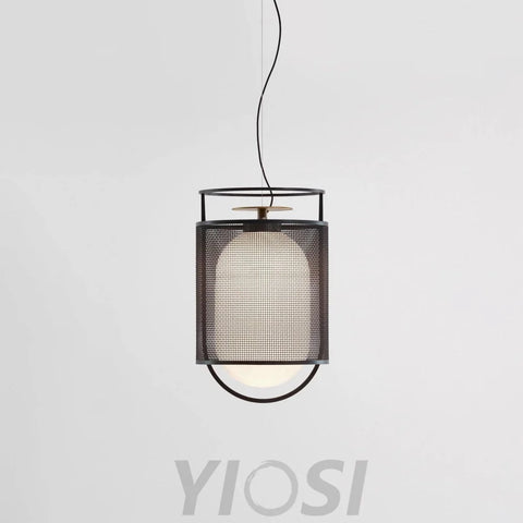 Denglong T Pendant - Metallic Meshwork-1-Yiosilamp