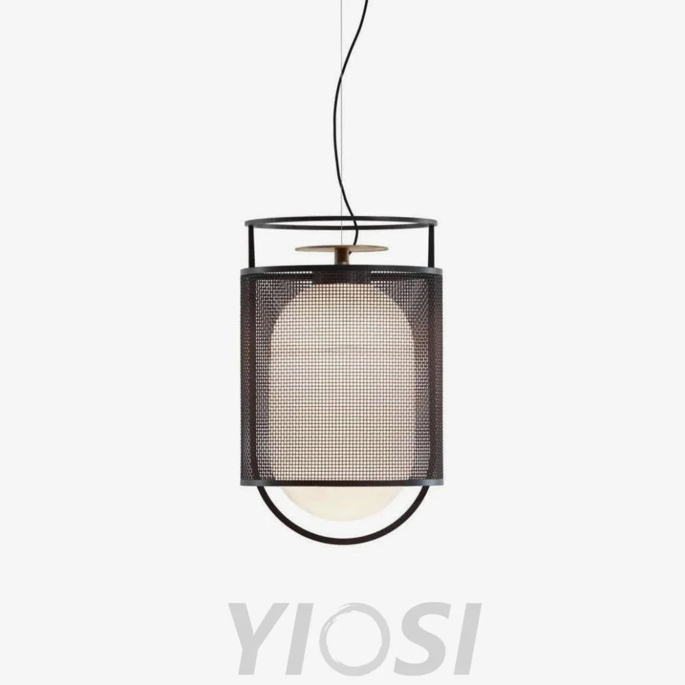 Denglong T Pendant - Metallic Meshwork-1-Yiosilamp