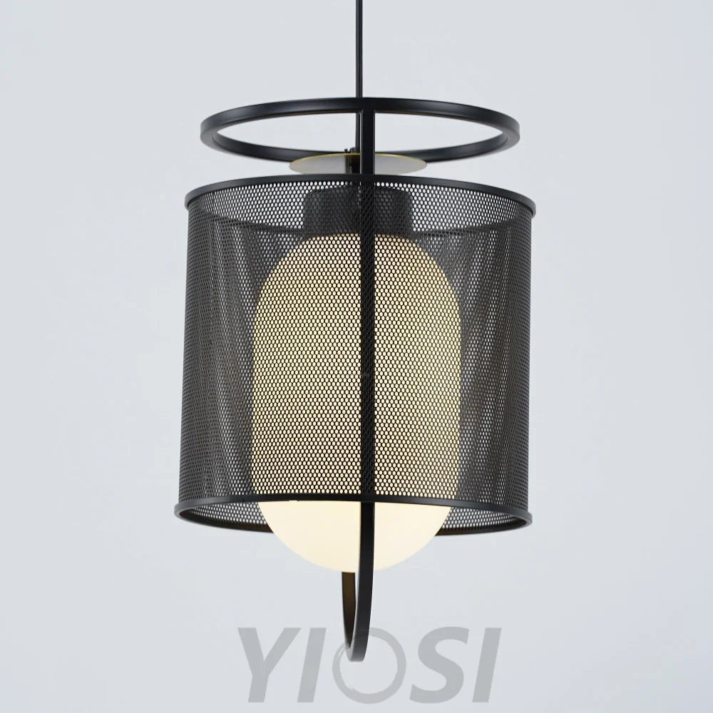 Denglong T Pendant - Metallic Meshwork-1-Yiosilamp