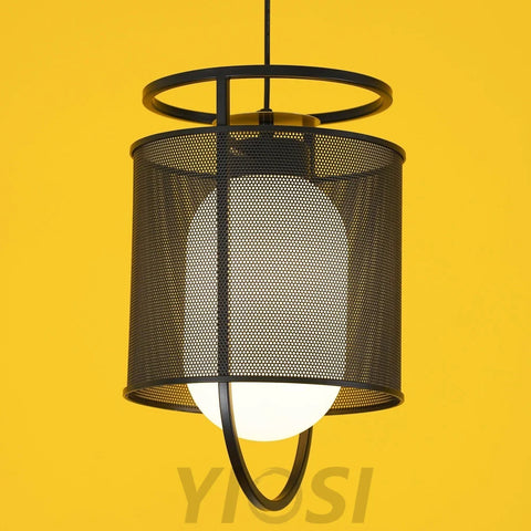 Denglong T Pendant - Metallic Meshwork-1-Yiosilamp