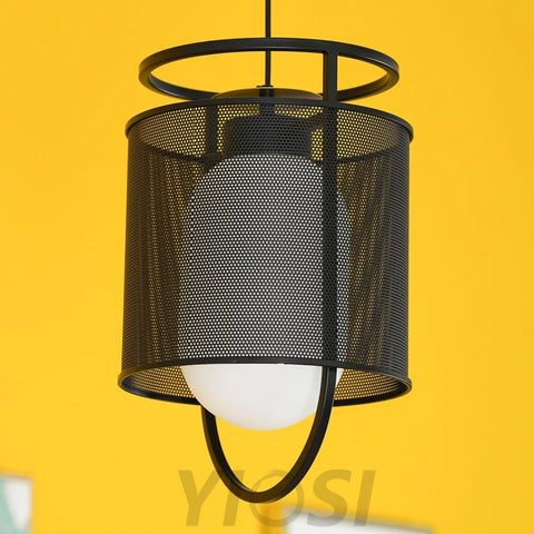 Denglong T Pendant - Metallic Meshwork-1-Yiosilamp