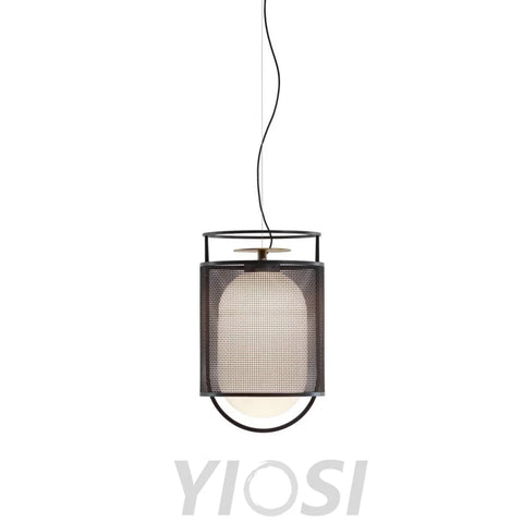 Denglong T Pendant - Metallic Meshwork-1-Yiosilamp