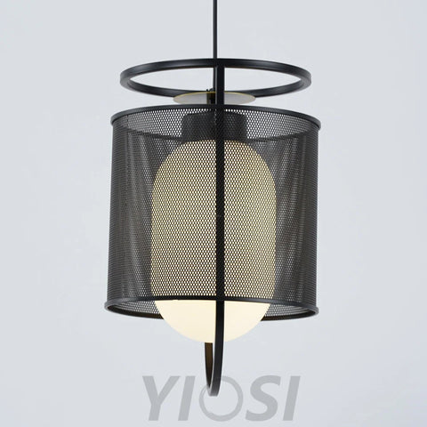 Denglong T Pendant - Metallic Meshwork-1-Yiosilamp