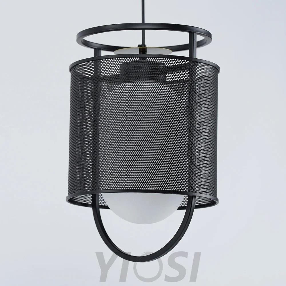 Denglong T Pendant - Metallic Meshwork-1-Yiosilamp