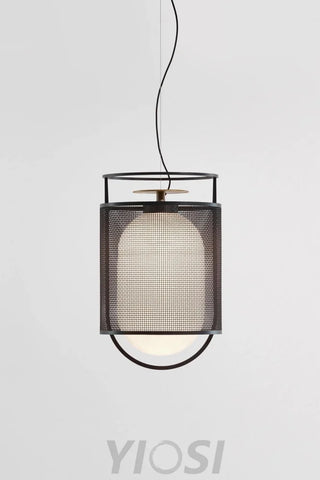 Denglong T Pendant - Metallic Meshwork-1-Yiosilamp
