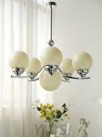 Dewdrop Globe Chandelier ∅ 21.7″ - Bend-1-Yiosilamp