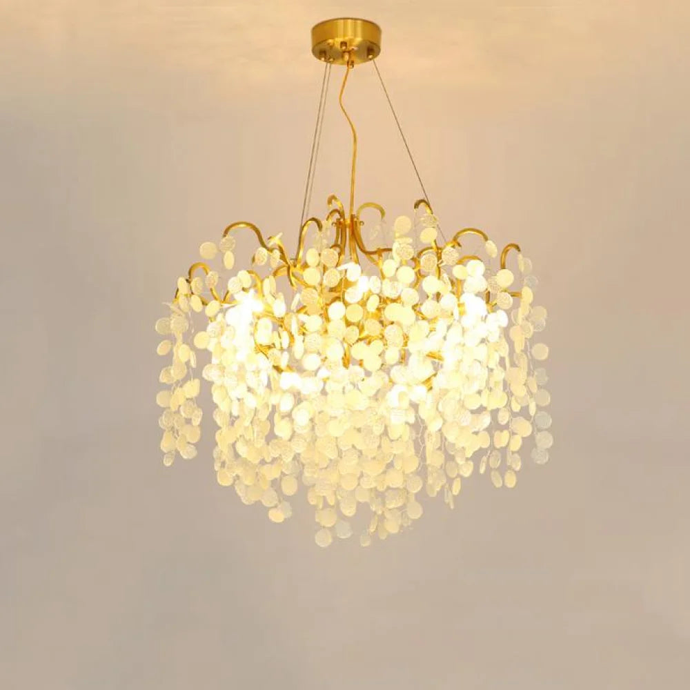 modern white chandelier