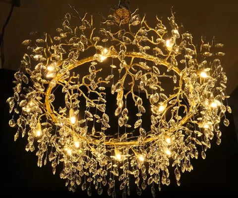 Different size of Round Silver Tree Branche Chandelier| Perfect Decoration for Christmas new wedding home Living