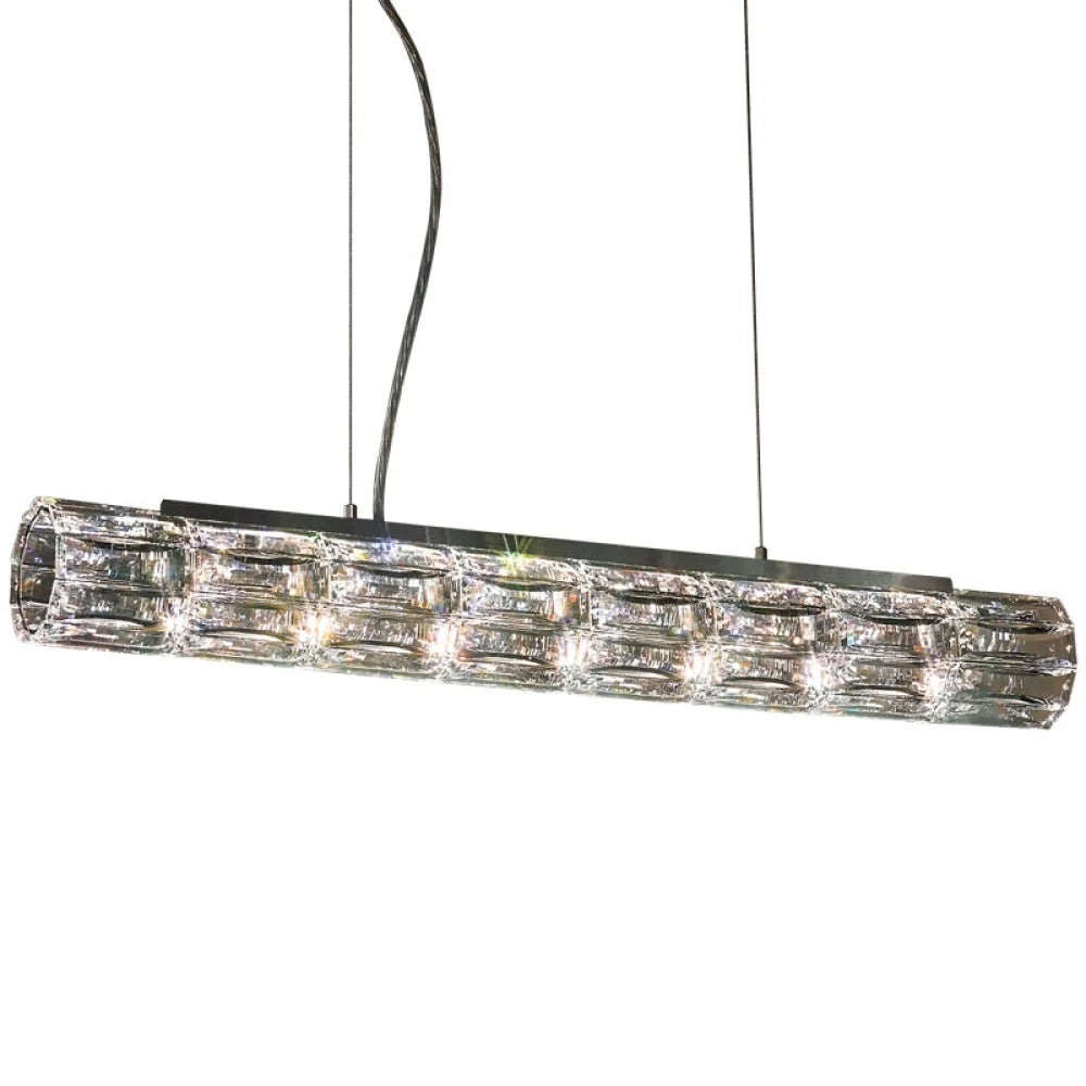 Dining Crystal Linear Pendant Light