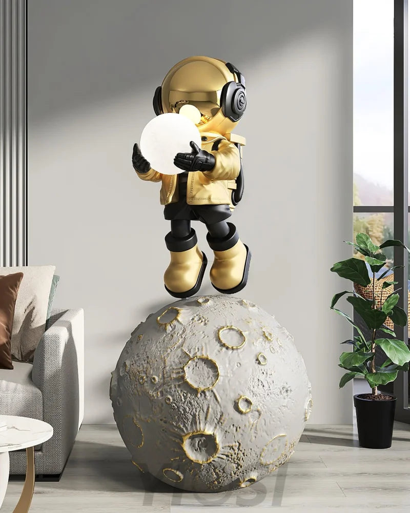 Diver Astronaut Built-in Battery Floor Lamp ∅ 19.6″ - Creature-1-Yiosilamp