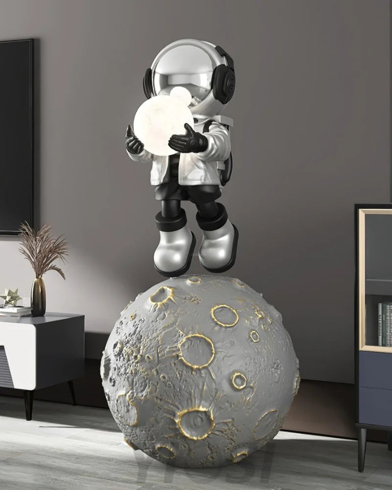Diver Astronaut Built-in Battery Floor Lamp ∅ 19.6″ - Creature-1-Yiosilamp