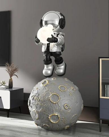 Diver Astronaut Built-in Battery Floor Lamp ∅ 19.6″ - Creature-1-Yiosilamp