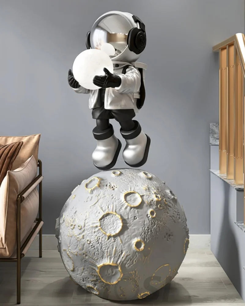 Diver Astronaut Built-in Battery Floor Lamp ∅ 19.6″ - Creature-1-Yiosilamp