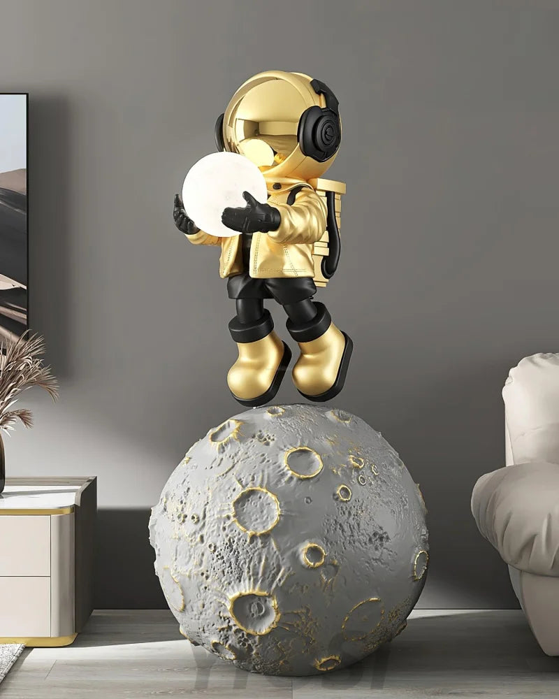 Diver Astronaut Built-in Battery Floor Lamp ∅ 19.6″ - Creature-1-Yiosilamp