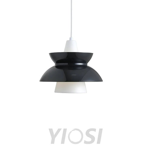 Doo Wop Pendant - Black & White, Chrome & White, Gold & White, Rose Gold & White, Unknown, White & White-1-Yiosilamp