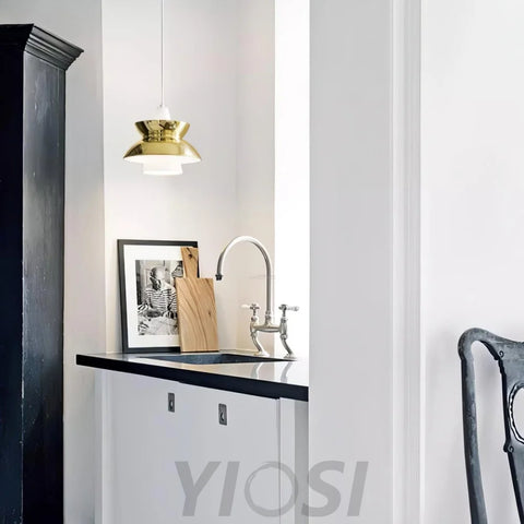 Doo Wop Pendant - Black & White, Chrome & White, Gold & White, Rose Gold & White, Unknown, White & White-1-Yiosilamp