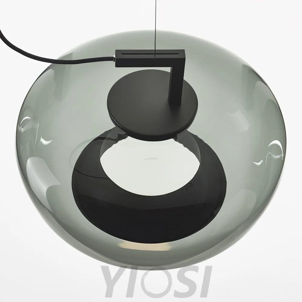 Doppelte Pendant - Art Glass-1-Yiosilamp
