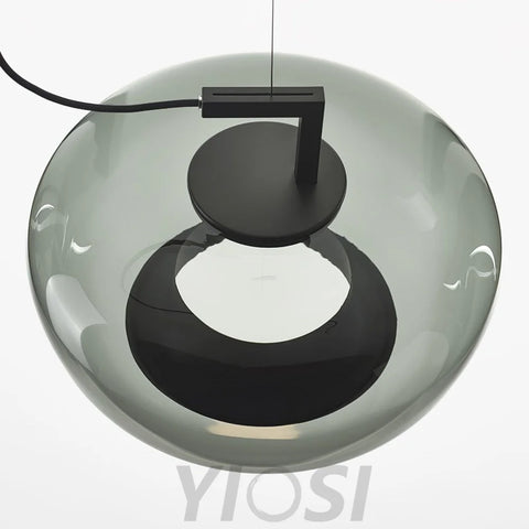 Doppelte Pendant - Art Glass-1-Yiosilamp