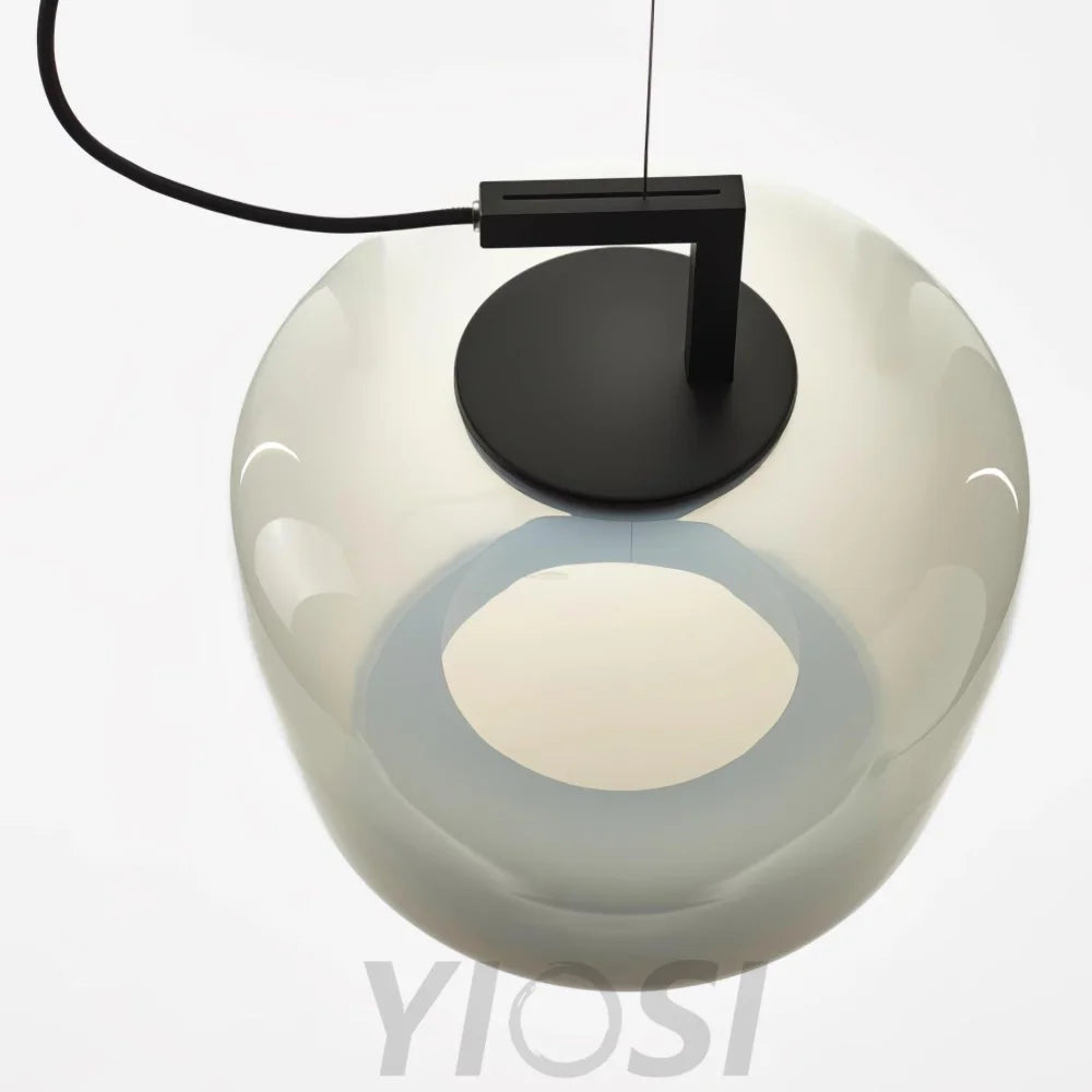 Doppelte Pendant - Art Glass-1-Yiosilamp