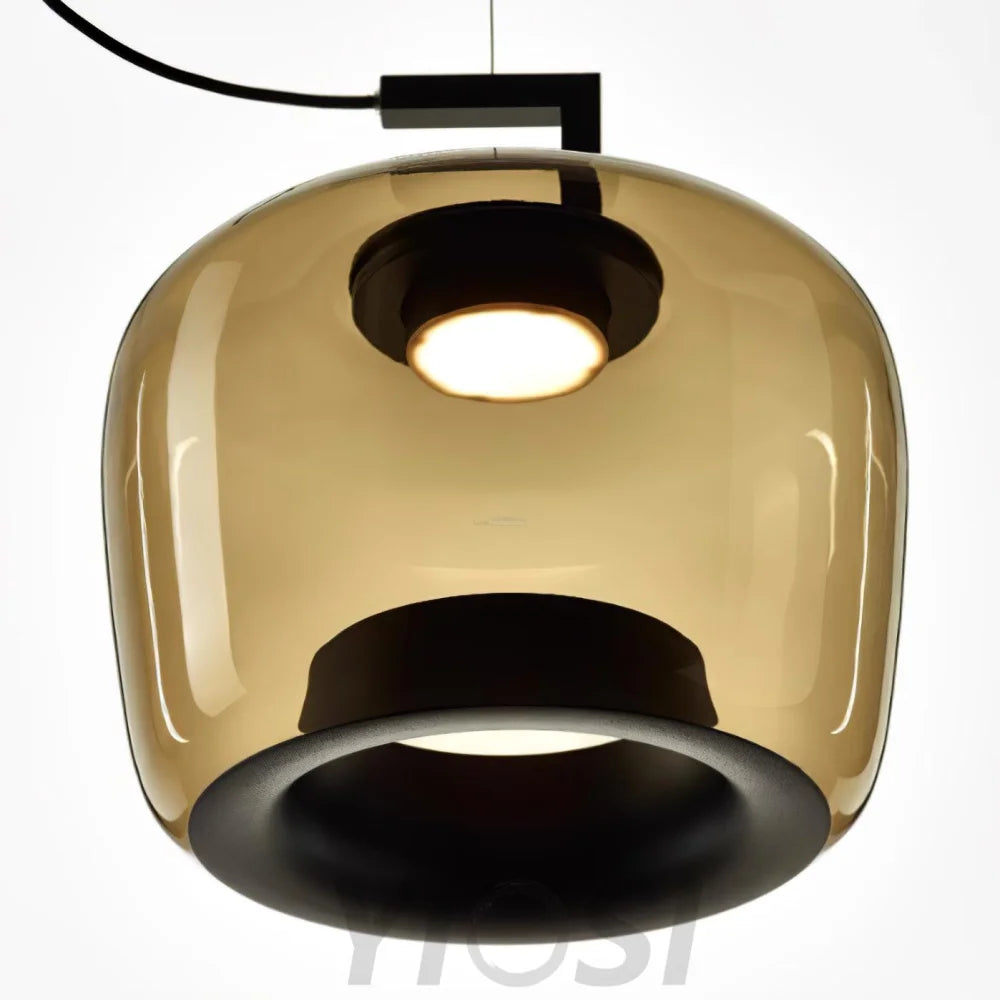 Doppelte Pendant - Art Glass-1-Yiosilamp