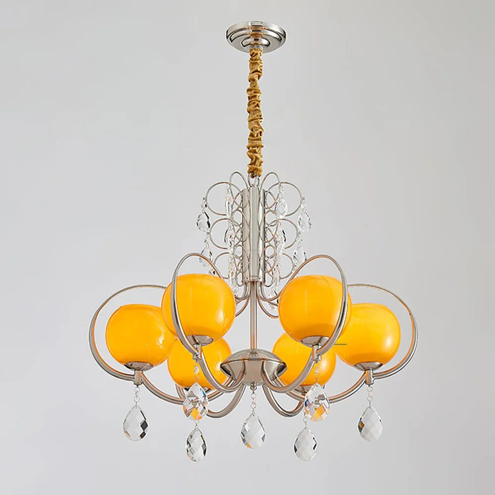 Doria Crystal Chandelier with 6/8/10 heads - Yiosilamp