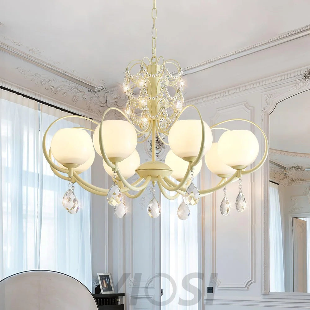 Doria Crystal Chandelier with 6/8/10 heads - Yiosilamp