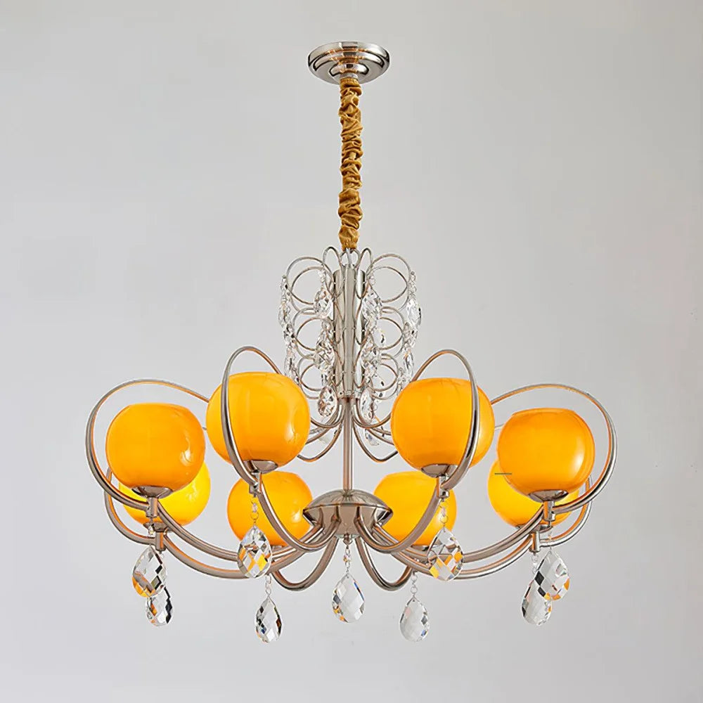 Doria Crystal Chandelier with 6/8/10 heads - Yiosilamp