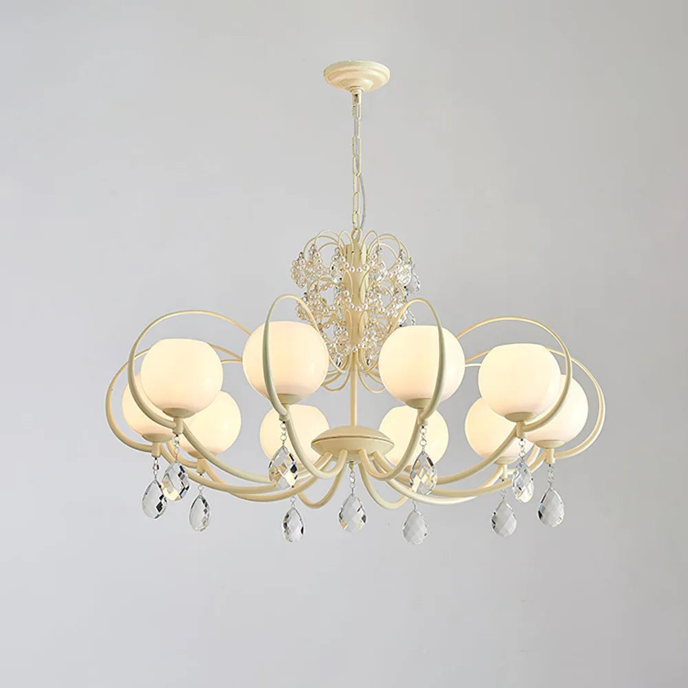 Doria Crystal Chandelier with 6/8/10 heads - Yiosilamp