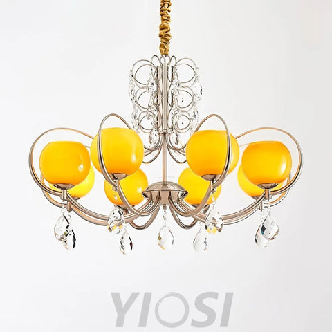 Doria Crystal Chandelier with 6/8/10 heads - Yiosilamp