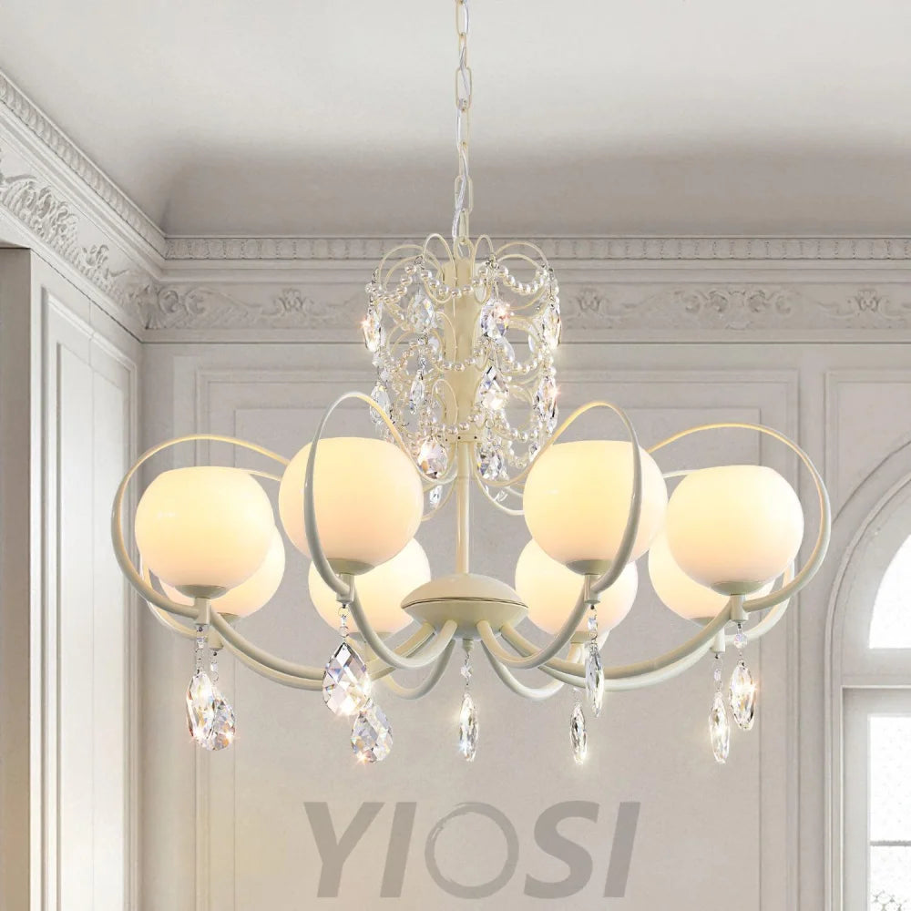 Doria Crystal Chandelier with 6/8/10 heads - Yiosilamp