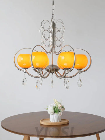 Doria Crystal Chandelier with 6/8/10 heads - Yiosilamp