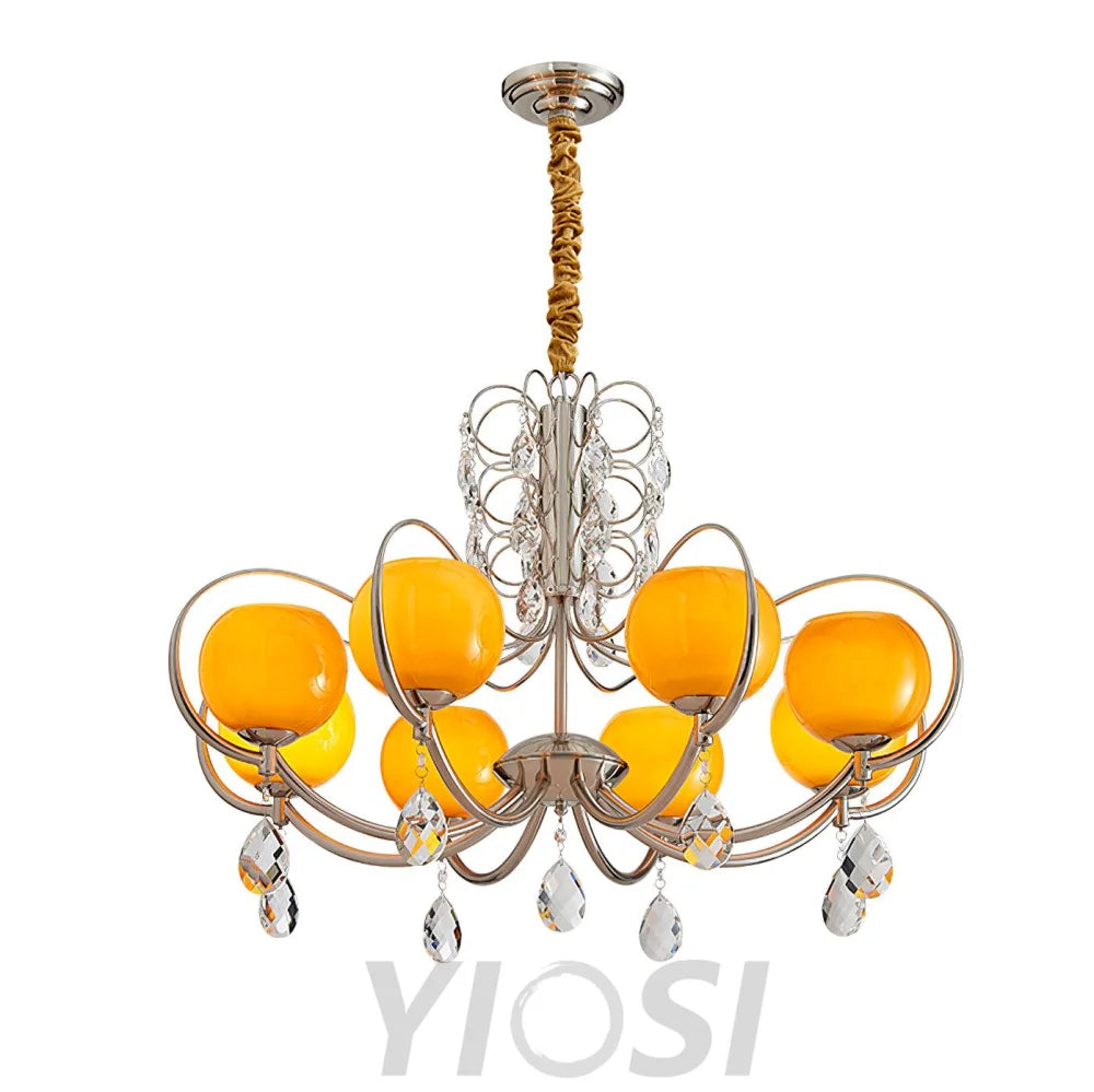 Doria Crystal Chandelier with 6/8/10 heads - Yiosilamp