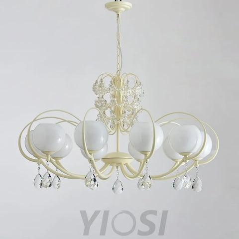 Doria Crystal Chandelier with 6/8/10 heads - Yiosilamp