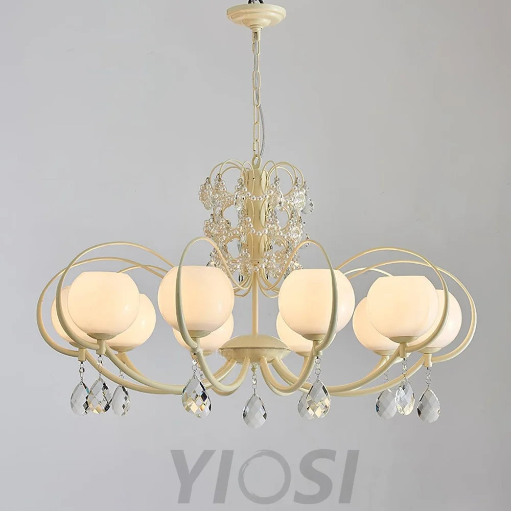 Doria Crystal Chandelier with 6/8/10 heads - Yiosilamp