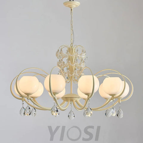 Doria Crystal Chandelier with 6/8/10 heads - Yiosilamp