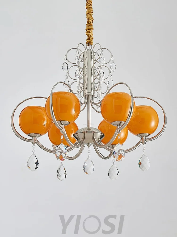 Doria Crystal Chandelier with 6/8/10 heads - Yiosilamp