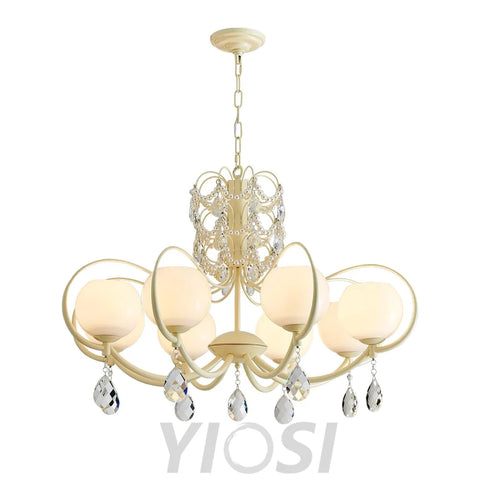 Doria Crystal Chandelier with 6/8/10 heads - Yiosilamp