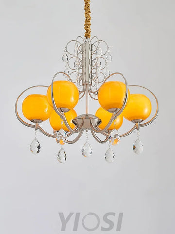 Doria Crystal Chandelier with 6/8/10 heads - Yiosilamp