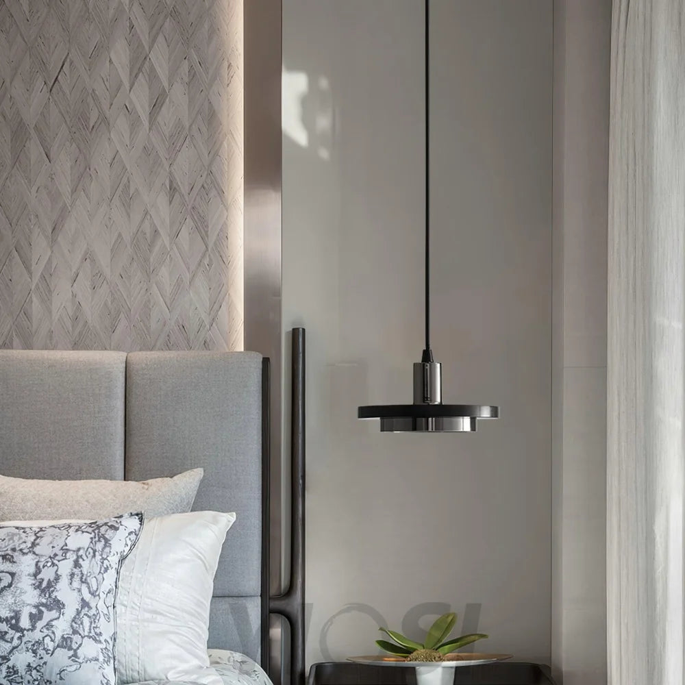 Double Circle Pendant Light ∅ 7.9″ - Frisbee-1-Yiosilamp