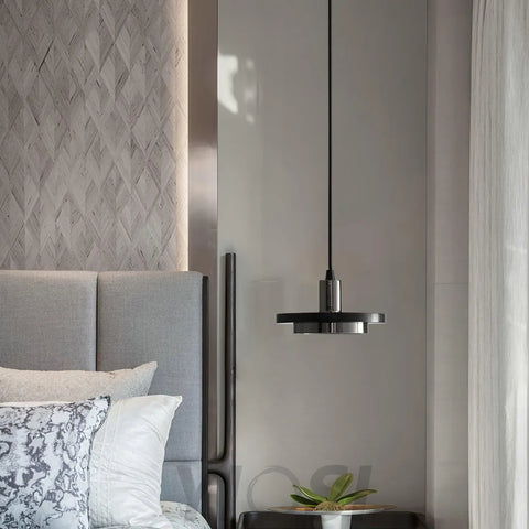 Double Circle Pendant Light ∅ 7.9″ - Frisbee-1-Yiosilamp